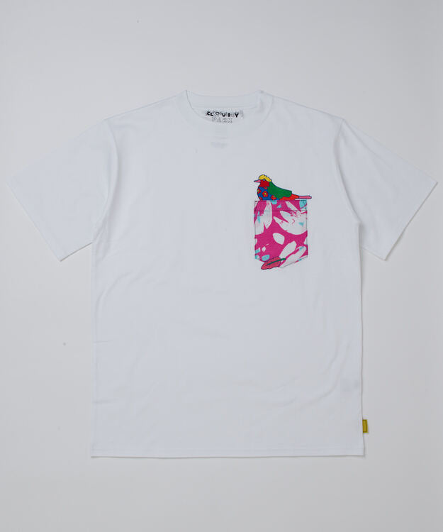 Animals with a little good story Pocket T-shirts 001 WHITE
