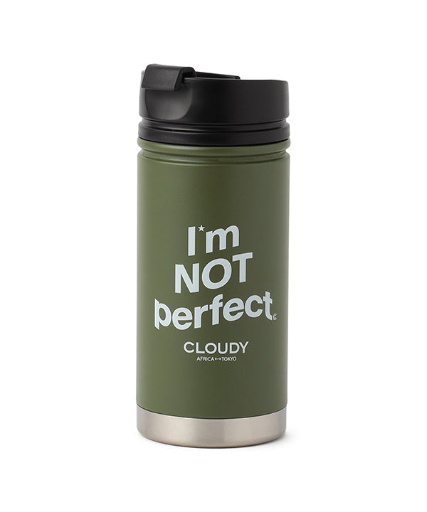 “I’m  NOT perfect” Bottle V5 CoffeeLid Army Green 450ml B