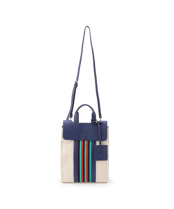 Two Tone Kente Shoulder Bag（Medium）NAVY | バッグ | CLOUDY公式 