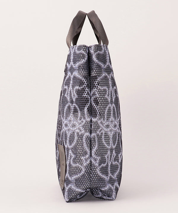 African Textile Mesh Tote Bag (Medium) DARK GRAY