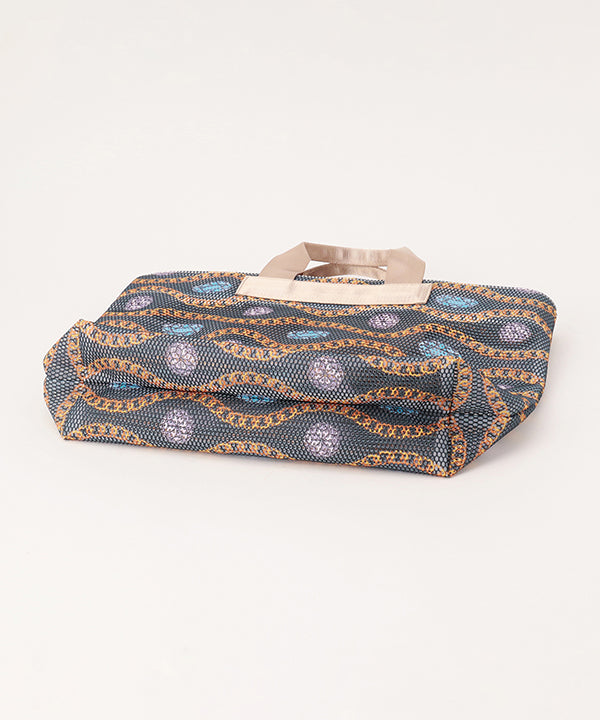 African Textile Mesh Tote Bag (Medium) GREIGE| Bag | CLOUDY