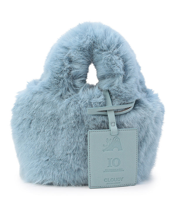 Eco Fur Tote Bag (Small) SAX