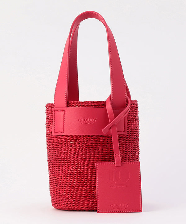 Tube Colored Basket × Fake Leather PINK