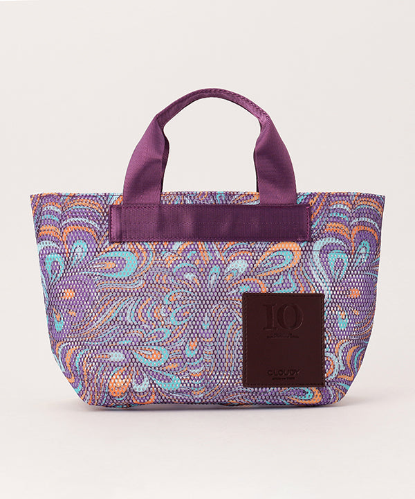 African Textile Mesh Tote Bag (Extra Small) PURPLE