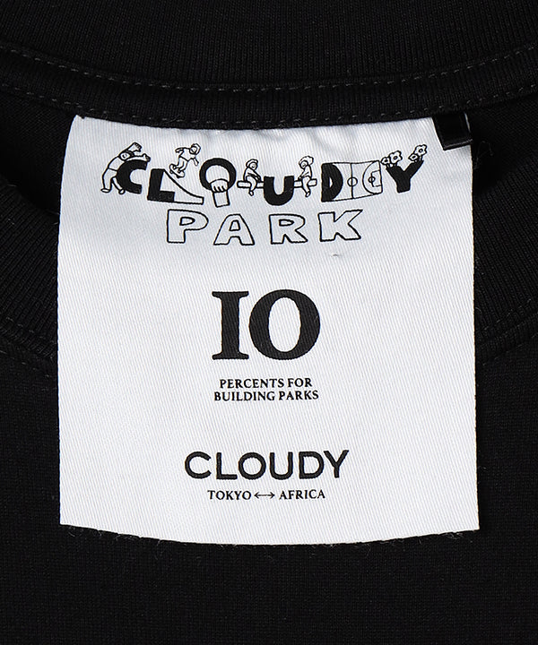 カラーブラックCLOUDY TOKYO クラウディ ロゴTシャツ XLサイズ 黒白2枚