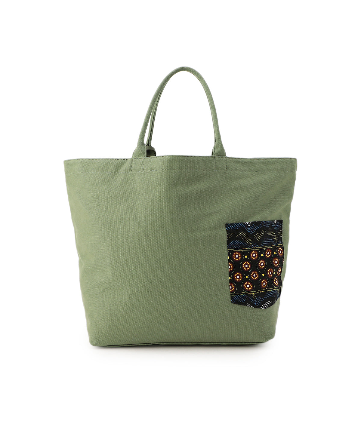 Colored Canvas Tote (Large) KAHKI