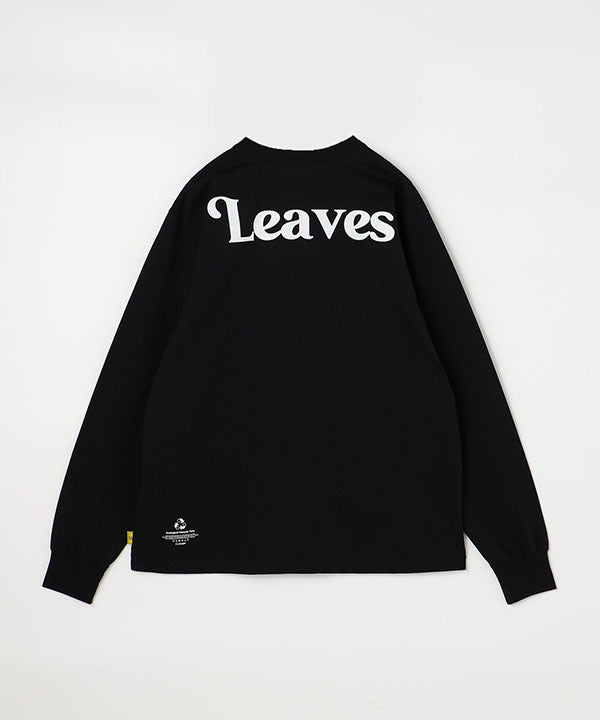 Long Sleeve T-Shirts FABRIC LEAVES BLACK | Tシャツ | CLOUDY公式