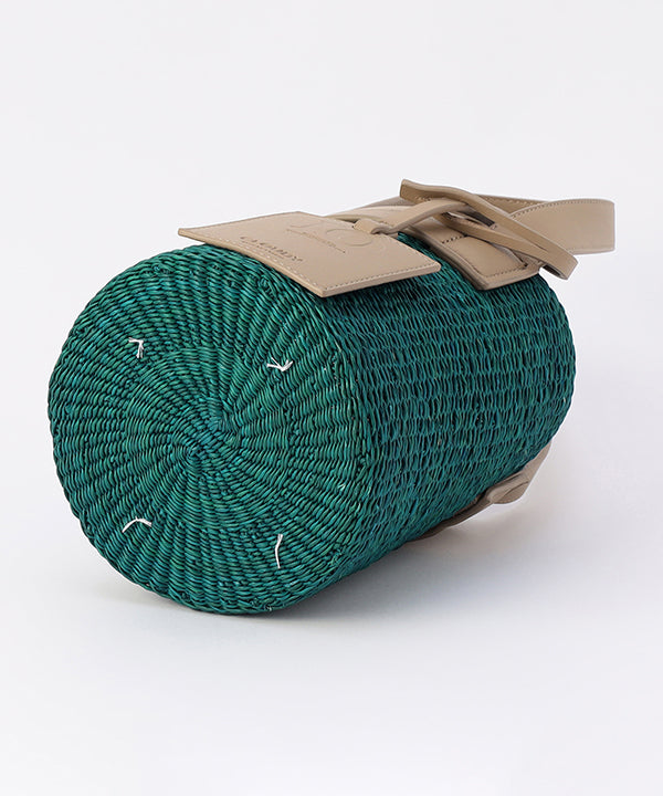 Tube Colored Basket × Fake Leather GREIGE