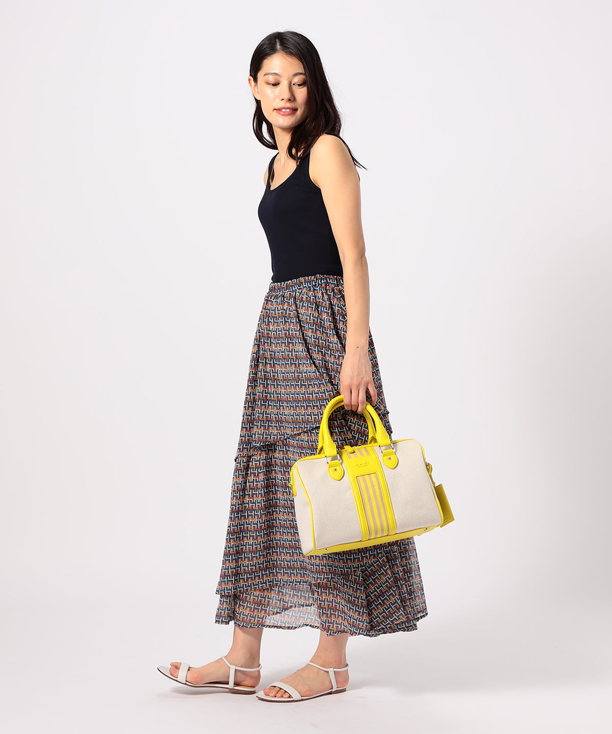 Two Tone Kente × Boston Bag YELLOW | バッグ | CLOUDY公式通販サイト