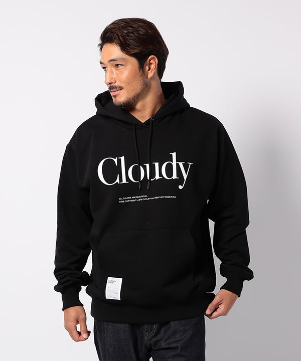 Recycled Sweat Parka CLOUDY LOGO BLACK | トップス | CLOUDY公式通販