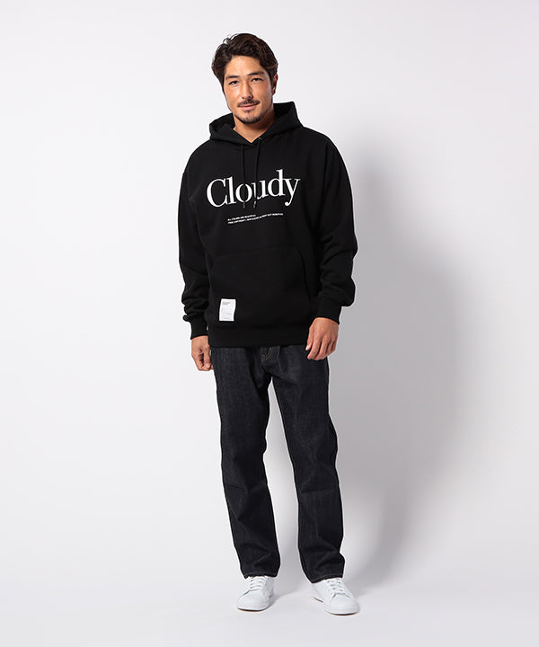 Recycled Sweat Parka CLOUDY LOGO BLACK | トップス | CLOUDY公式通販