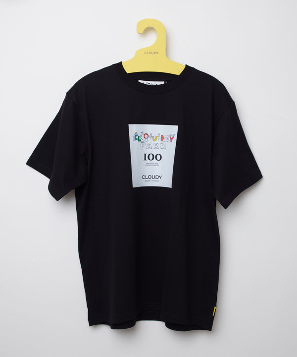 Park T-shirts SEE YOU IN THE PARK Message Half Sleeve BLACK