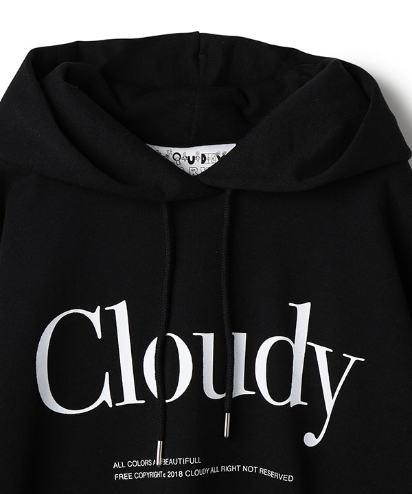 Recycled Sweat Parka CLOUDY LOGO BLACK | トップス | CLOUDY公式通販 ...