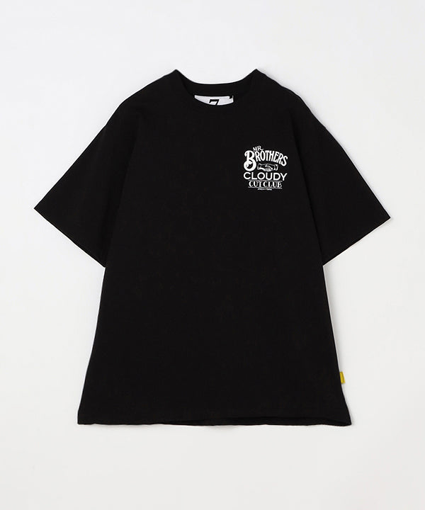 MR.BROTHERS × CLOUDY T-Shirts Back print Black