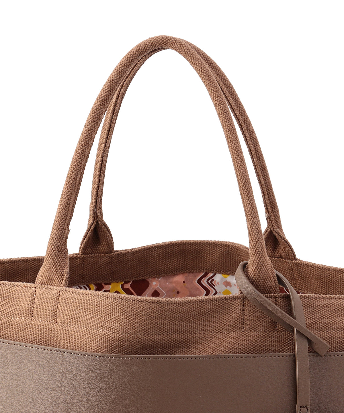 Colored Canvas Tote (Large) BROWN