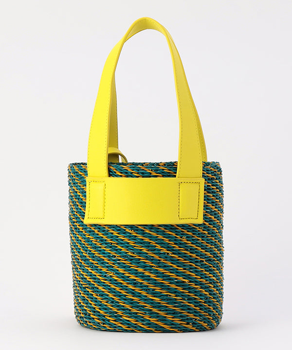 Tube Colored Basket × Fake Leather YELLOW2 | バッグ | CLOUDY公式 