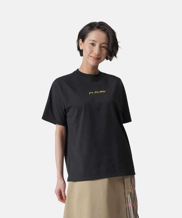 Park T-shirts CLOUDY Embroidery Logo BLACK